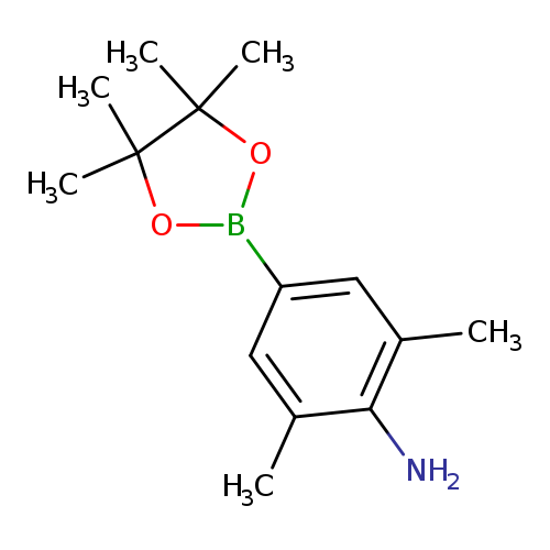 CC1(C)OB(OC1(C)C)c1cc(C)c(c(c1)C)N
