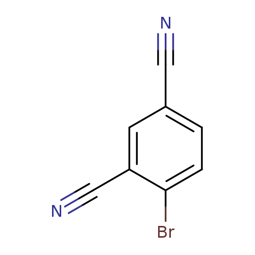 N#Cc1ccc(c(c1)C#N)Br