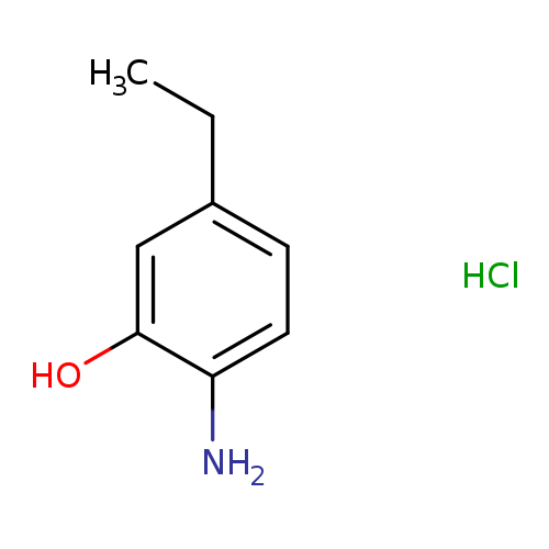 CCc1ccc(c(c1)O)N.Cl