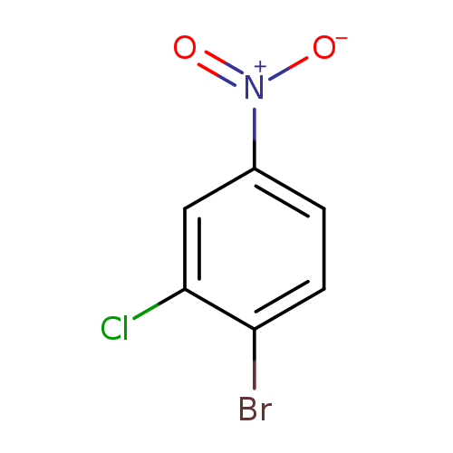 [O-][N+](=O)c1ccc(c(c1)Cl)Br