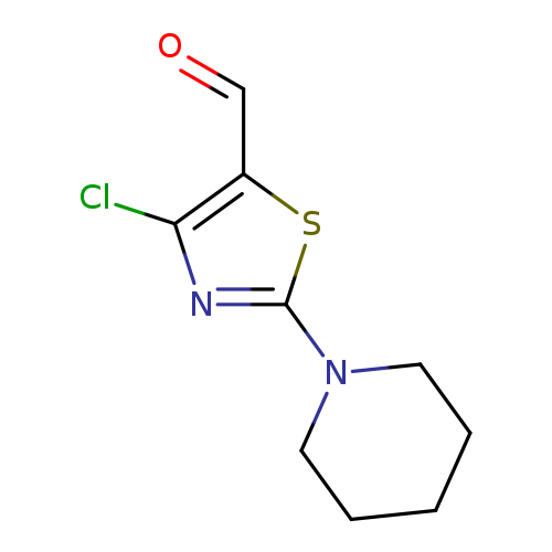 O=Cc1sc(nc1Cl)N1CCCCC1
