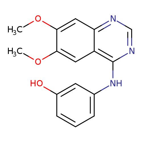 COc1cc2c(ncnc2cc1OC)Nc1cccc(c1)O