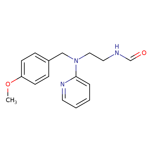 O=CNCCN(c1ccccn1)Cc1ccc(cc1)OC
