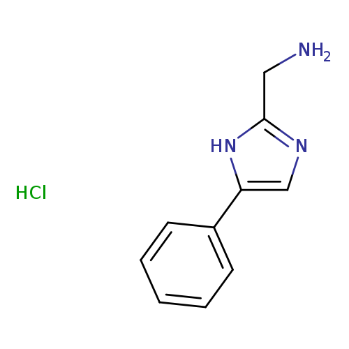 NCc1ncc([nH]1)c1ccccc1.Cl
