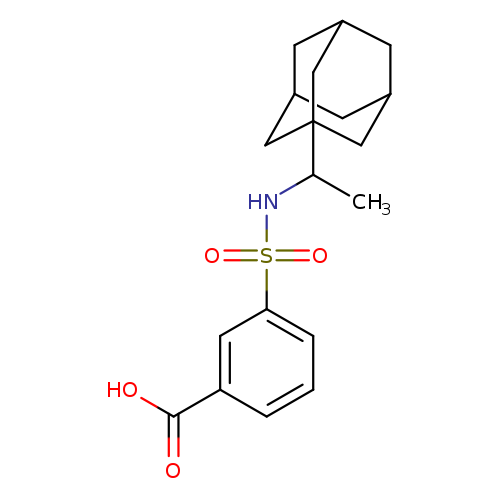 CC(C12CC3CC(C2)CC(C1)C3)NS(=O)(=O)c1cccc(c1)C(=O)O