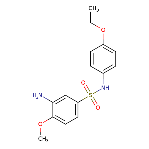 CCOc1ccc(cc1)NS(=O)(=O)c1ccc(c(c1)N)OC