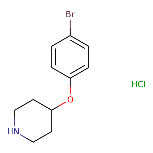 Brc1ccc(cc1)OC1CCNCC1.Cl