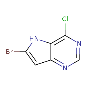 Brc1cc2c([nH]1)c(Cl)ncn2