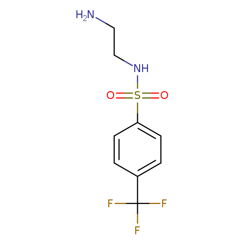 NCCNS(=O)(=O)c1ccc(cc1)C(F)(F)F