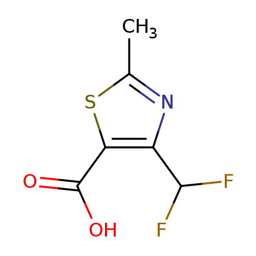Cc1nc(c(s1)C(=O)O)C(F)F