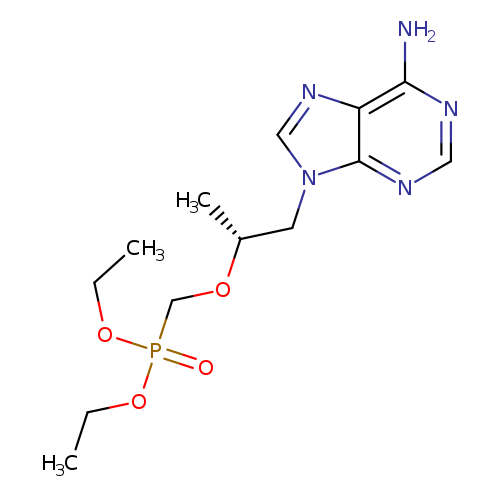 CCOP(=O)(CO[C@@H](Cn1cnc2c1ncnc2N)C)OCC