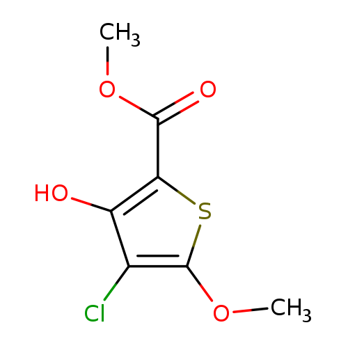 COC(=O)c1sc(c(c1O)Cl)OC