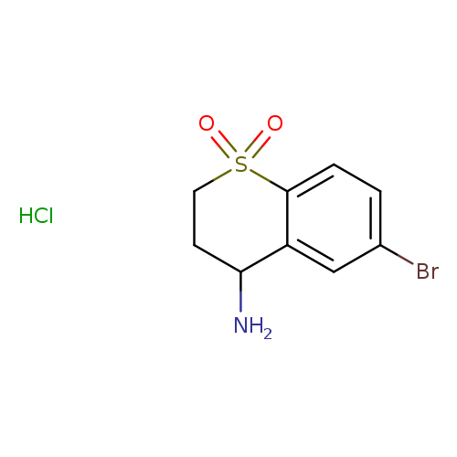 Brc1ccc2c(c1)C(N)CCS2(=O)=O.Cl