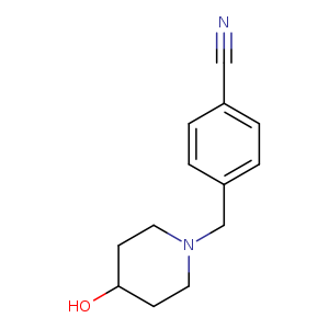 OC1CCN(CC1)Cc1ccc(cc1)C#N