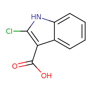 OC(=O)c1c(Cl)[nH]c2c1cccc2