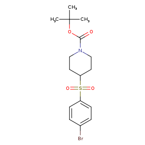 O=C(N1CCC(CC1)S(=O)(=O)c1ccc(cc1)Br)OC(C)(C)C