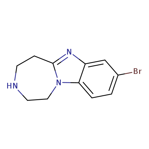 Brc1ccc2c(c1)nc1n2CCNCC1