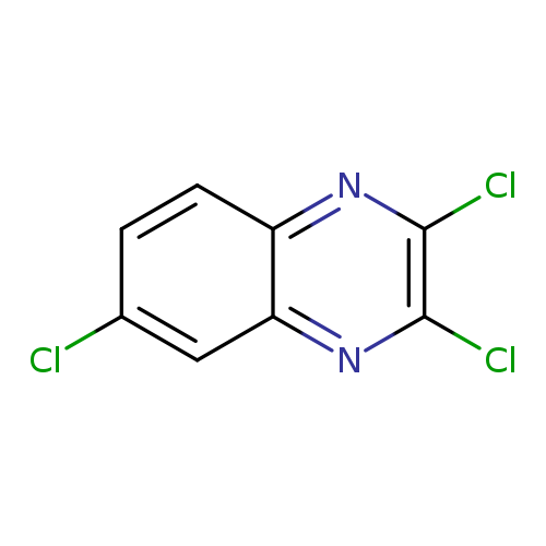 Clc1ccc2c(c1)nc(c(n2)Cl)Cl