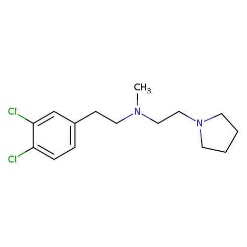 CN(CCc1ccc(c(c1)Cl)Cl)CCN1CCCC1
