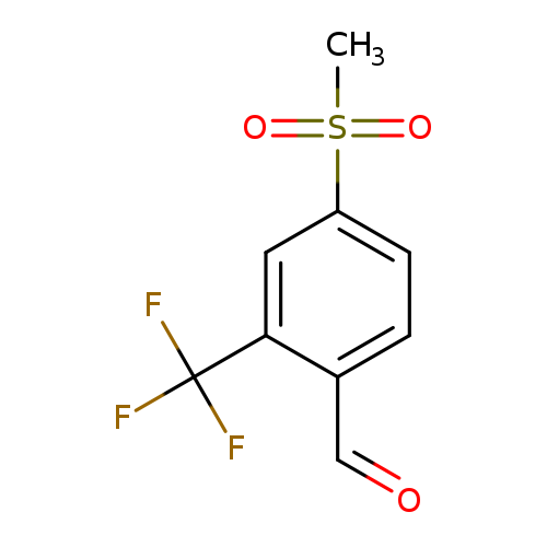 O=Cc1ccc(cc1C(F)(F)F)S(=O)(=O)C