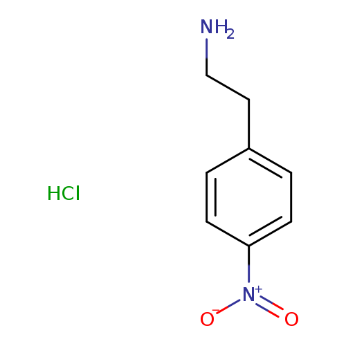 NCCc1ccc(cc1)[N+](=O)[O-].Cl