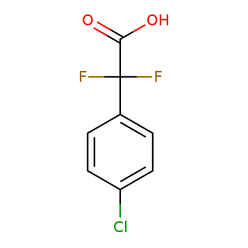 OC(=O)C(c1ccc(cc1)Cl)(F)F