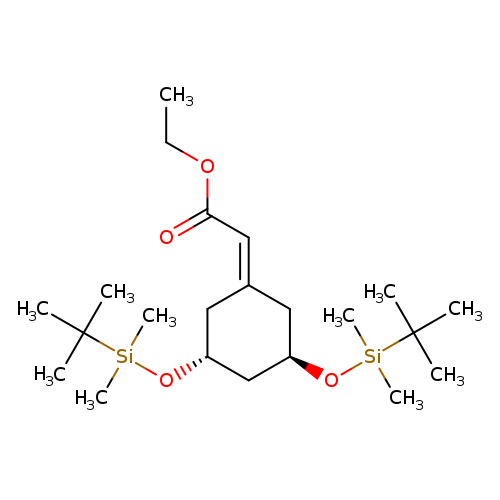 CCOC(=O)C=C1C[C@H](C[C@@H](C1)O[Si](C(C)(C)C)(C)C)O[Si](C(C)(C)C)(C)C