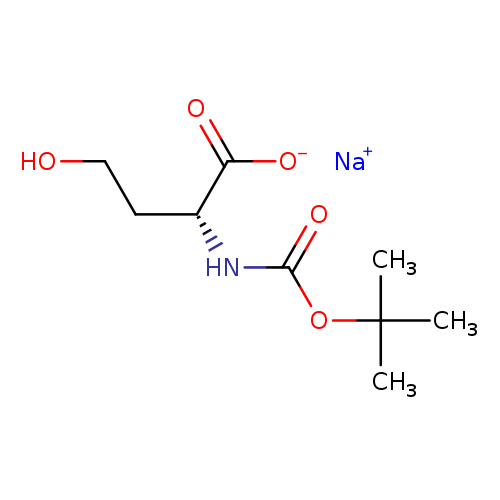 OCC[C@H](C(=O)[O-])NC(=O)OC(C)(C)C.[Na+]