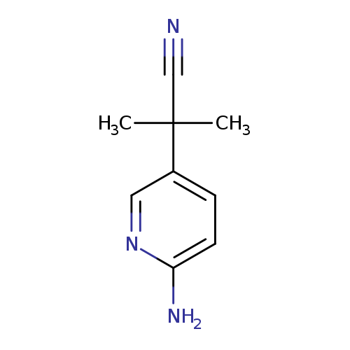 N#CC(c1ccc(nc1)N)(C)C