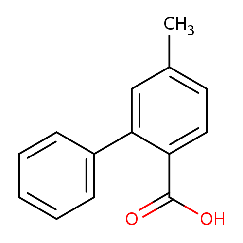 Cc1ccc(c(c1)c1ccccc1)C(=O)O