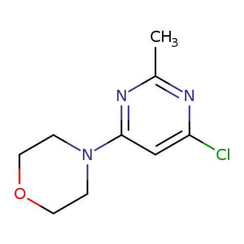 Clc1cc(nc(n1)C)N1CCOCC1