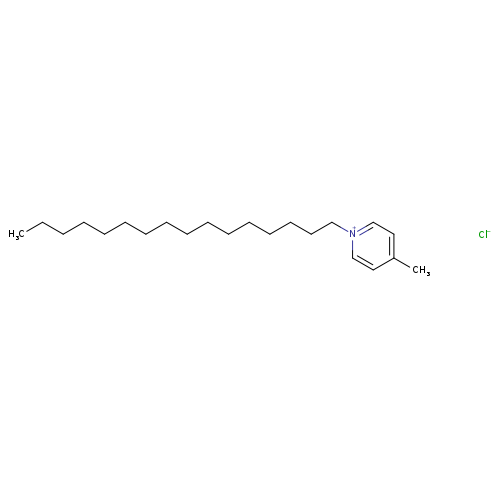 CCCCCCCCCCCCCCCC[n+]1ccc(cc1)C.[Cl-]