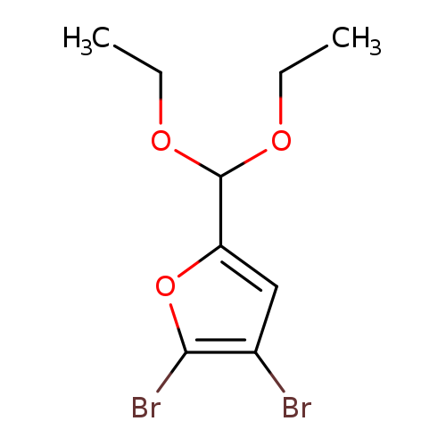 CCOC(c1oc(c(c1)Br)Br)OCC