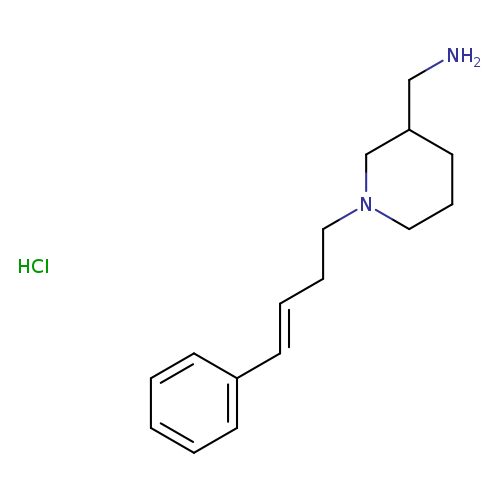 NCC1CCCN(C1)CC/C=C/c1ccccc1.Cl