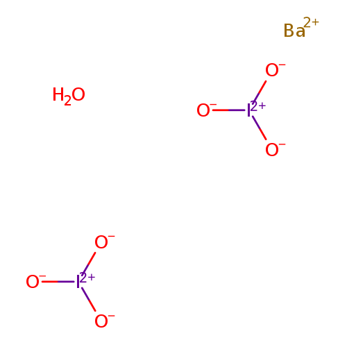 [O-][I](=O)=O.[O-][I](=O)=O.O.[Ba+2]