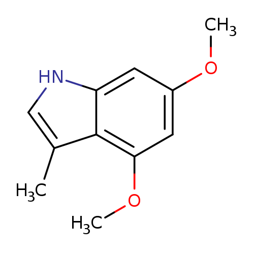 COc1cc(OC)cc2c1c(C)c[nH]2