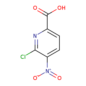 OC(=O)c1ccc(c(n1)Cl)[N+](=O)[O-]