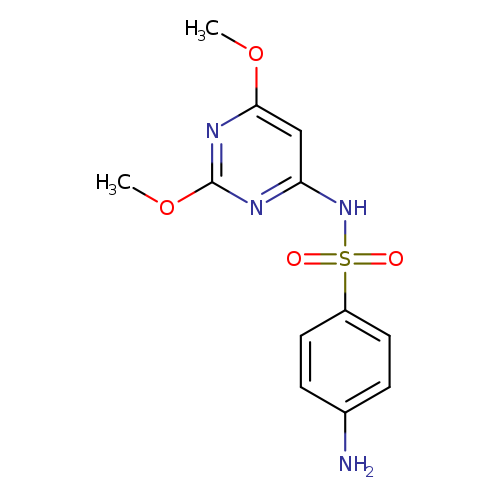 COc1nc(OC)nc(c1)NS(=O)(=O)c1ccc(cc1)N