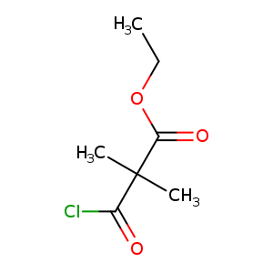 CCOC(=O)C(C(=O)Cl)(C)C