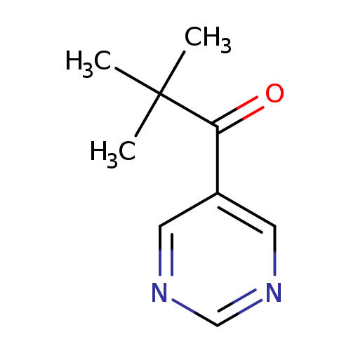 O=C(C(C)(C)C)c1cncnc1