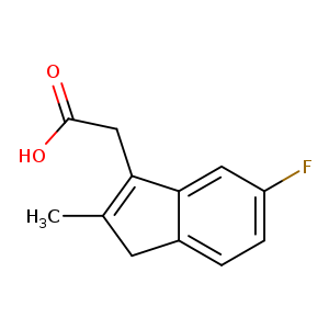 CC1=C(CC(=O)O)c2c(C1)ccc(c2)F