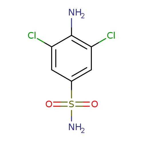 Nc1c(Cl)cc(cc1Cl)S(=O)(=O)N
