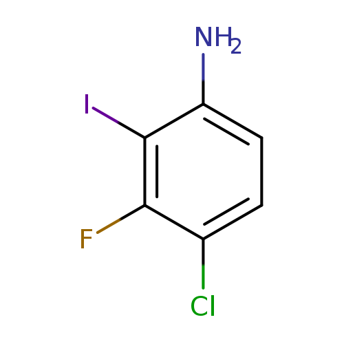 Clc1ccc(c(c1F)I)N