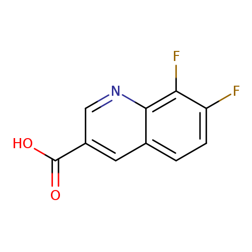 OC(=O)c1cnc2c(c1)ccc(c2F)F