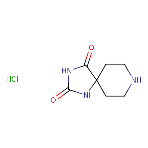 O=C1NC(=O)NC21CCNCC2.Cl