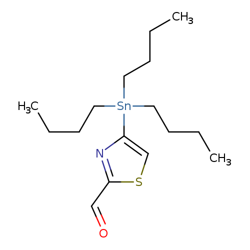 CCCC[Sn](c1csc(n1)C=O)(CCCC)CCCC