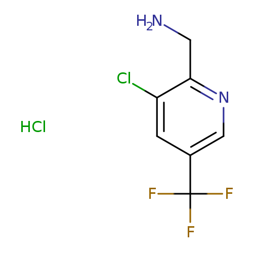 NCc1ncc(cc1Cl)C(F)(F)F.Cl