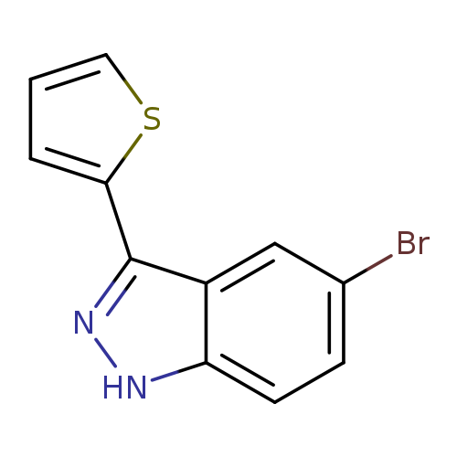 Brc1ccc2c(c1)c(n[nH]2)c1cccs1