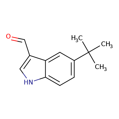 O=Cc1c[nH]c2c1cc(cc2)C(C)(C)C