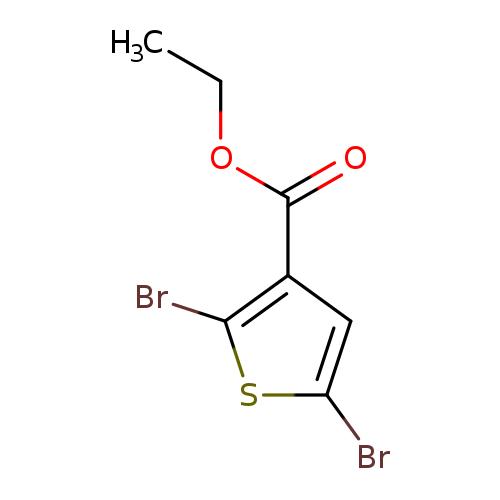 CCOC(=O)c1cc(sc1Br)Br